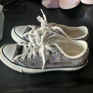 Ladies Sequined Converse Size 6 1/2.